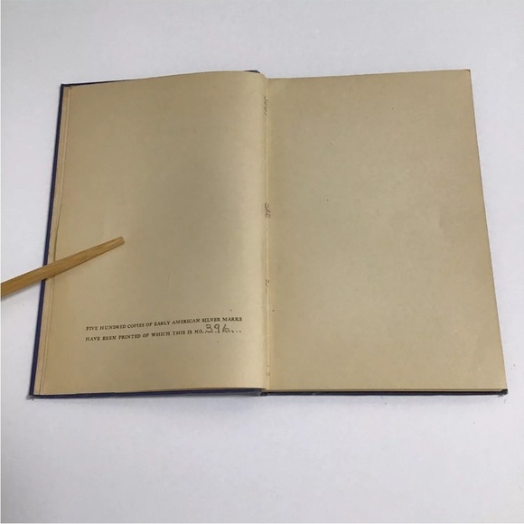 Early American Silver Marks Book RARE 1936 LTD EDITION (396 of 500) Hardcover - Picture 9 of 16